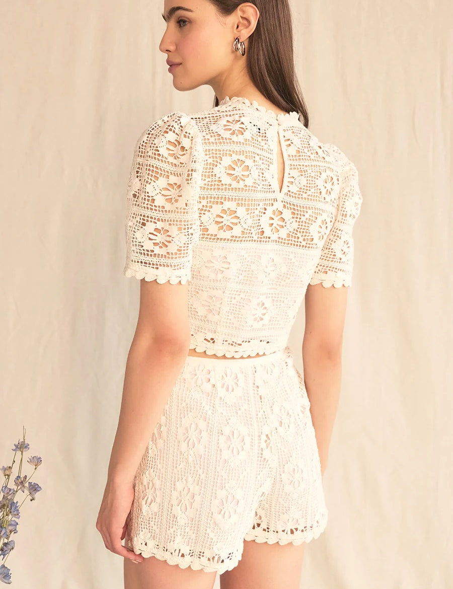 Morgana Linear Crochet Lace Set