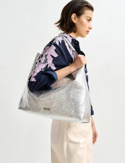 Istrala Silver Shopper Bag