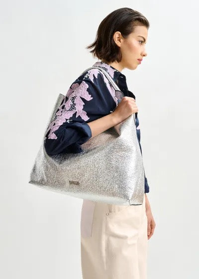 Istrala Silver Shopper Bag