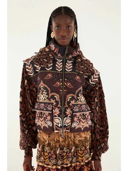 Ainika Brown Puffer Jacket