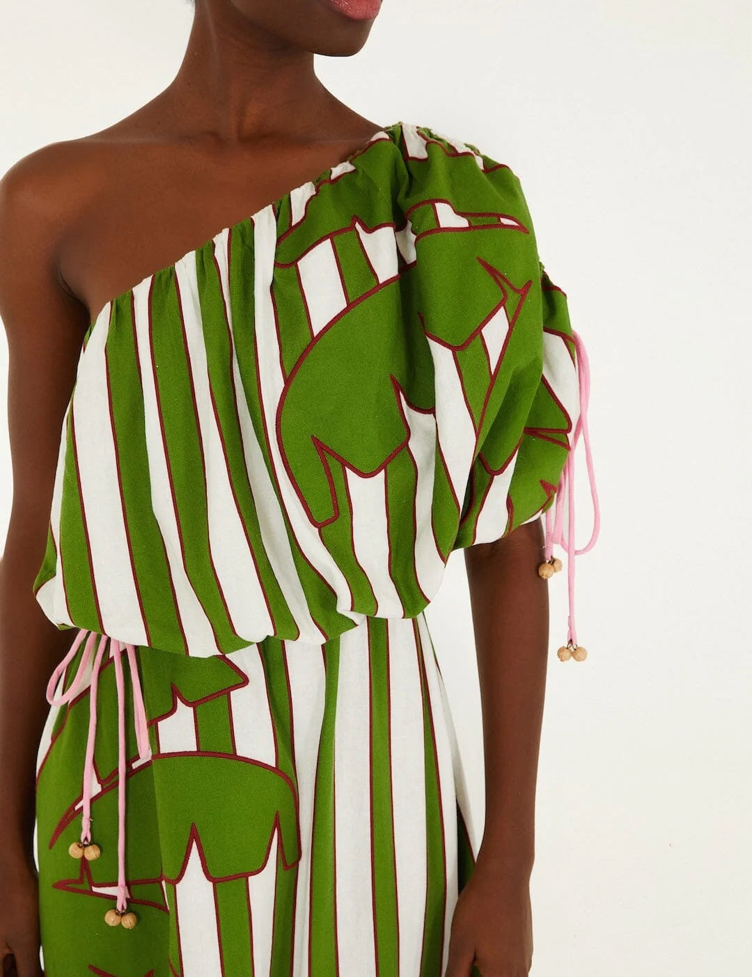 One Shoulder Lenzing Midi Dress