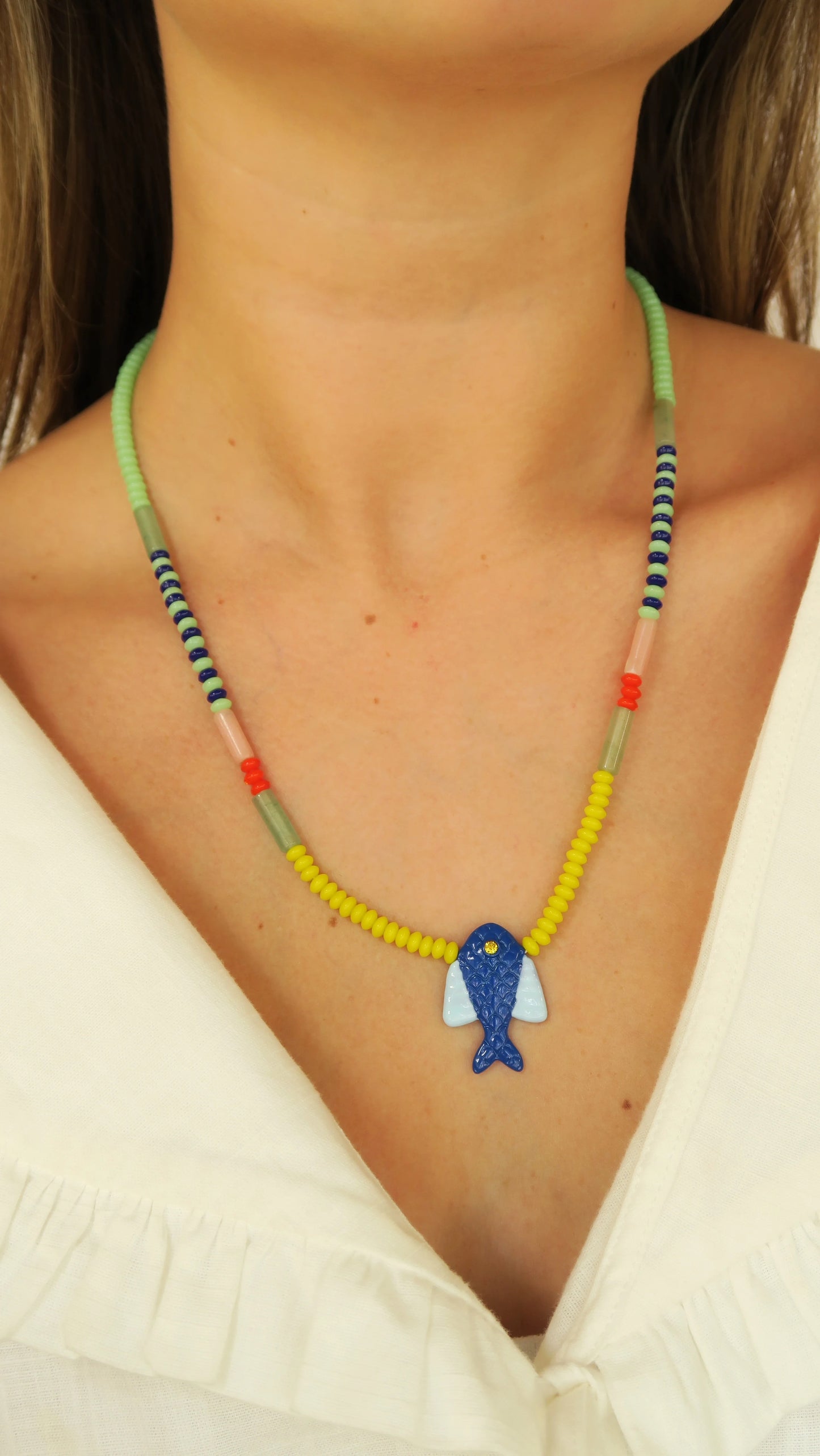 Blue El Mar Necklace