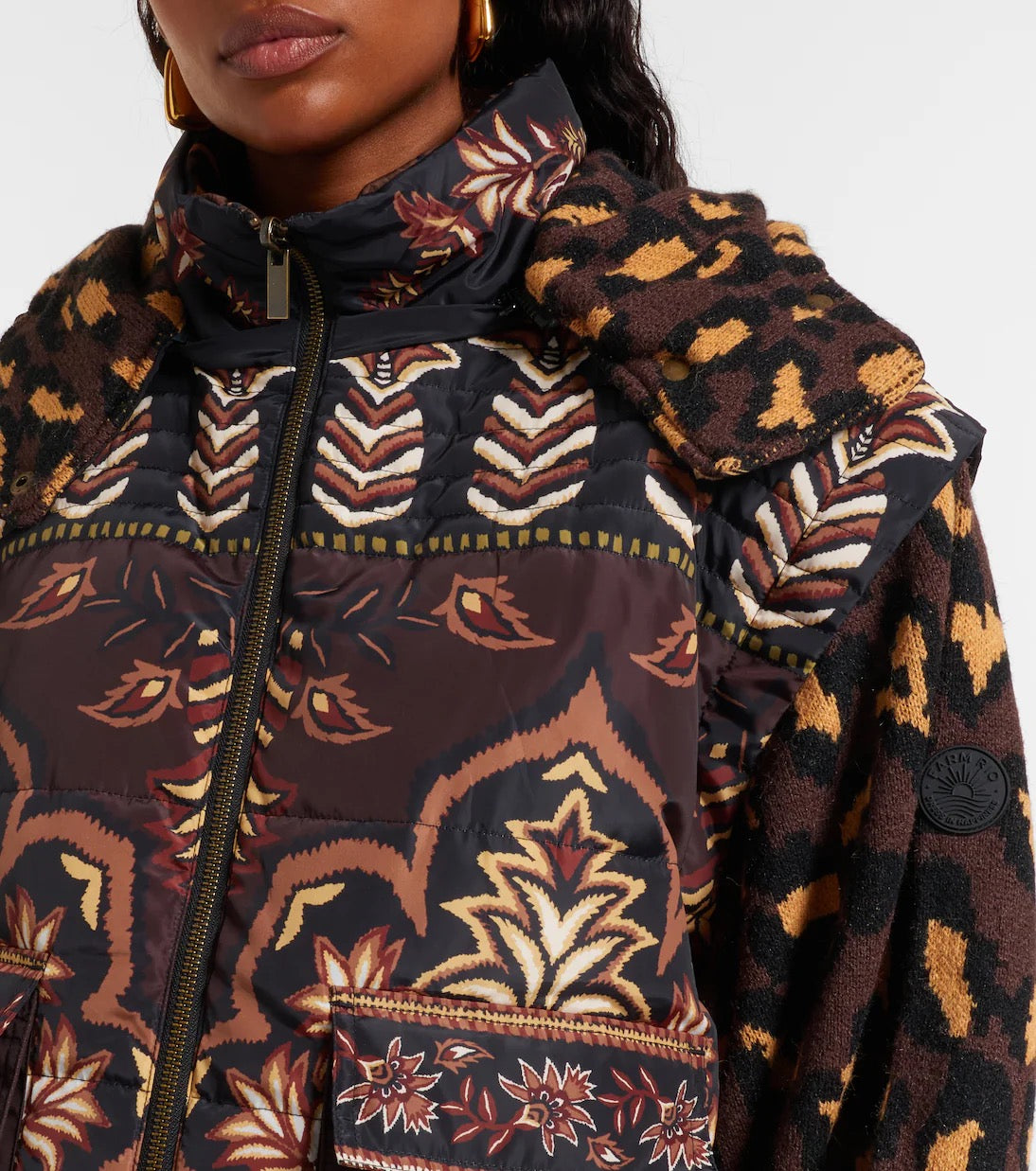 Ainika Brown Puffer Jacket