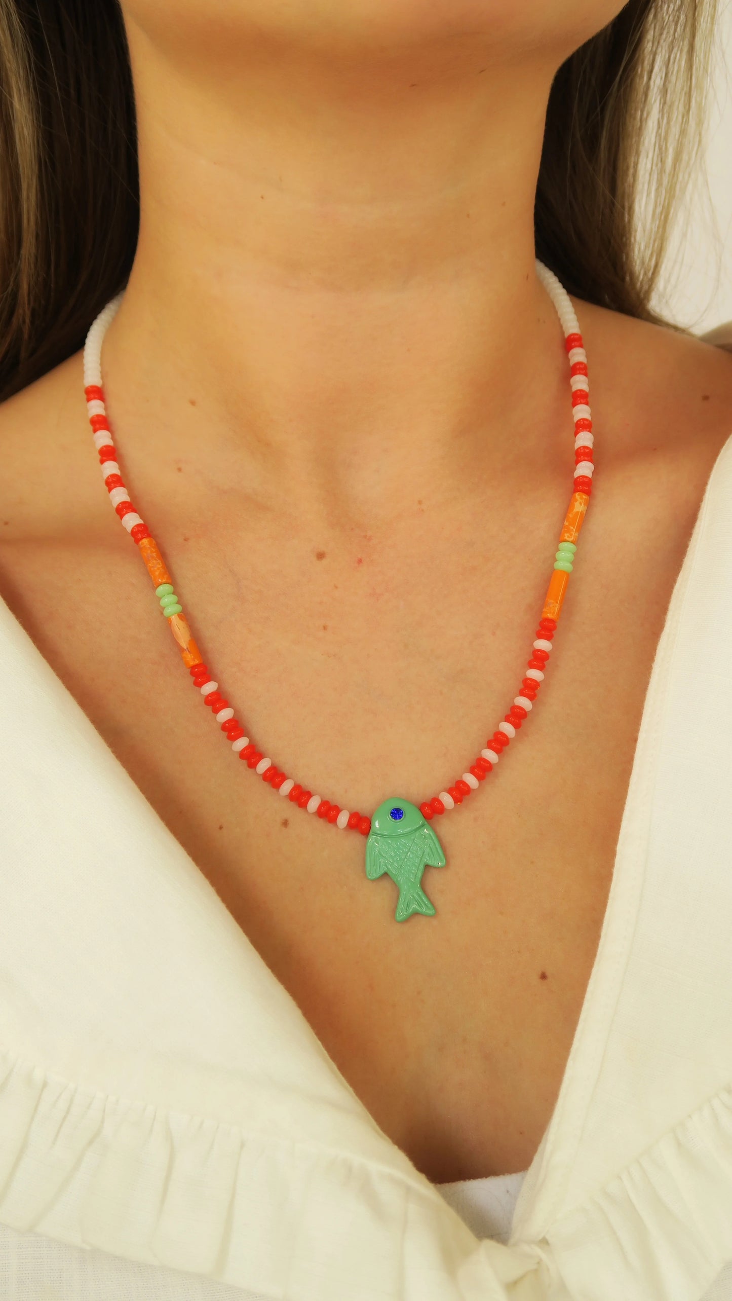 Green El Mar Necklace
