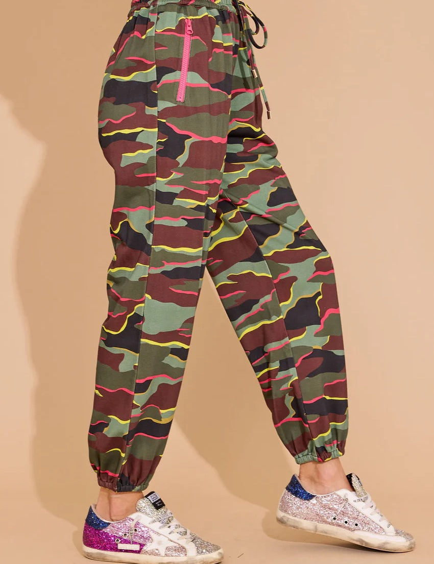 Elton Neon Camo Pant