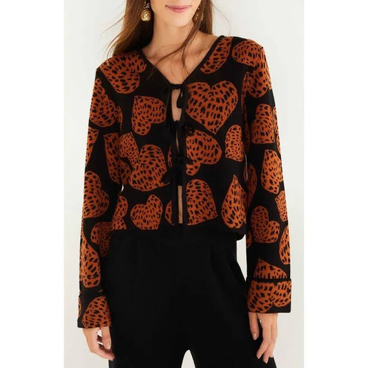 Leopard Hearts Cardigan