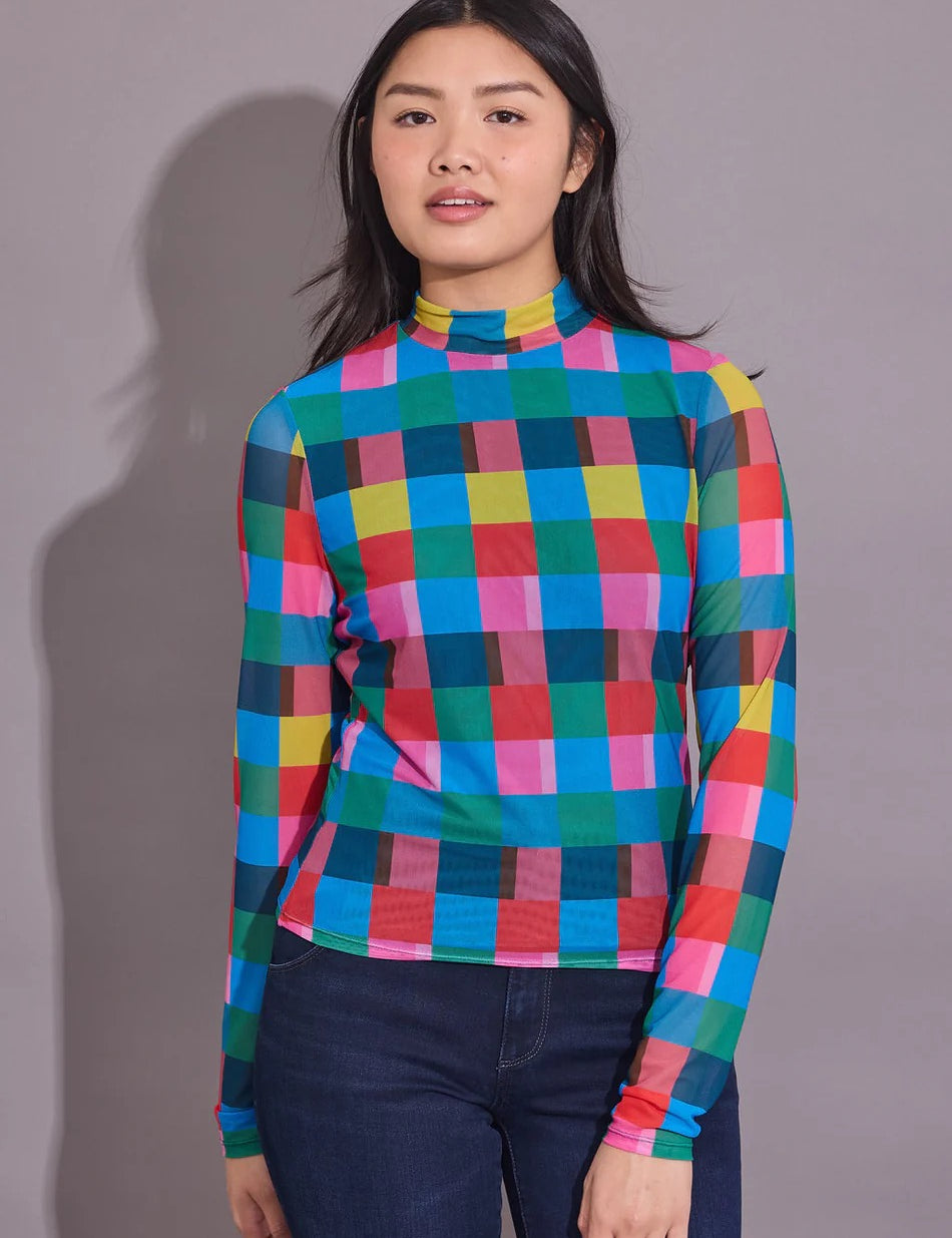 Eliza Check Top