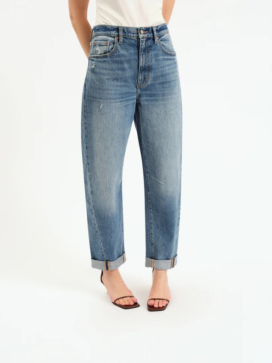 Got the Blues Barrel Leg Jean
