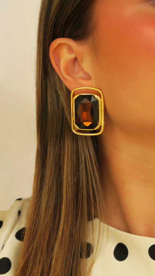 Brown Indie Earrings