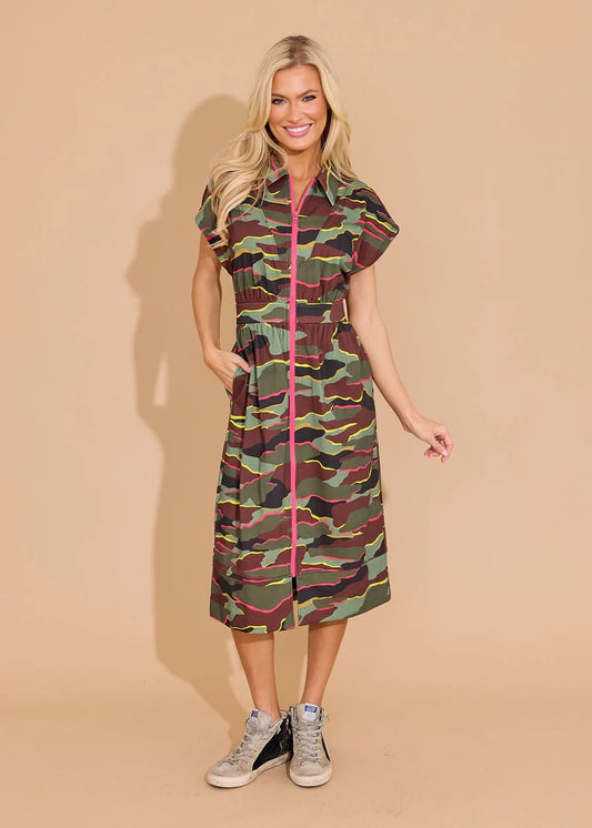 Neon Camo Belle Dress