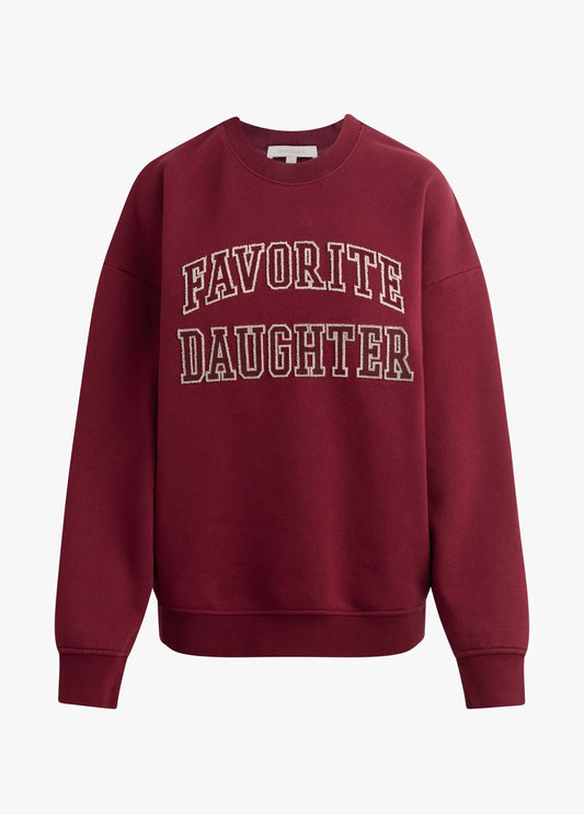 Collegiate Embroidery Sweatshirt
