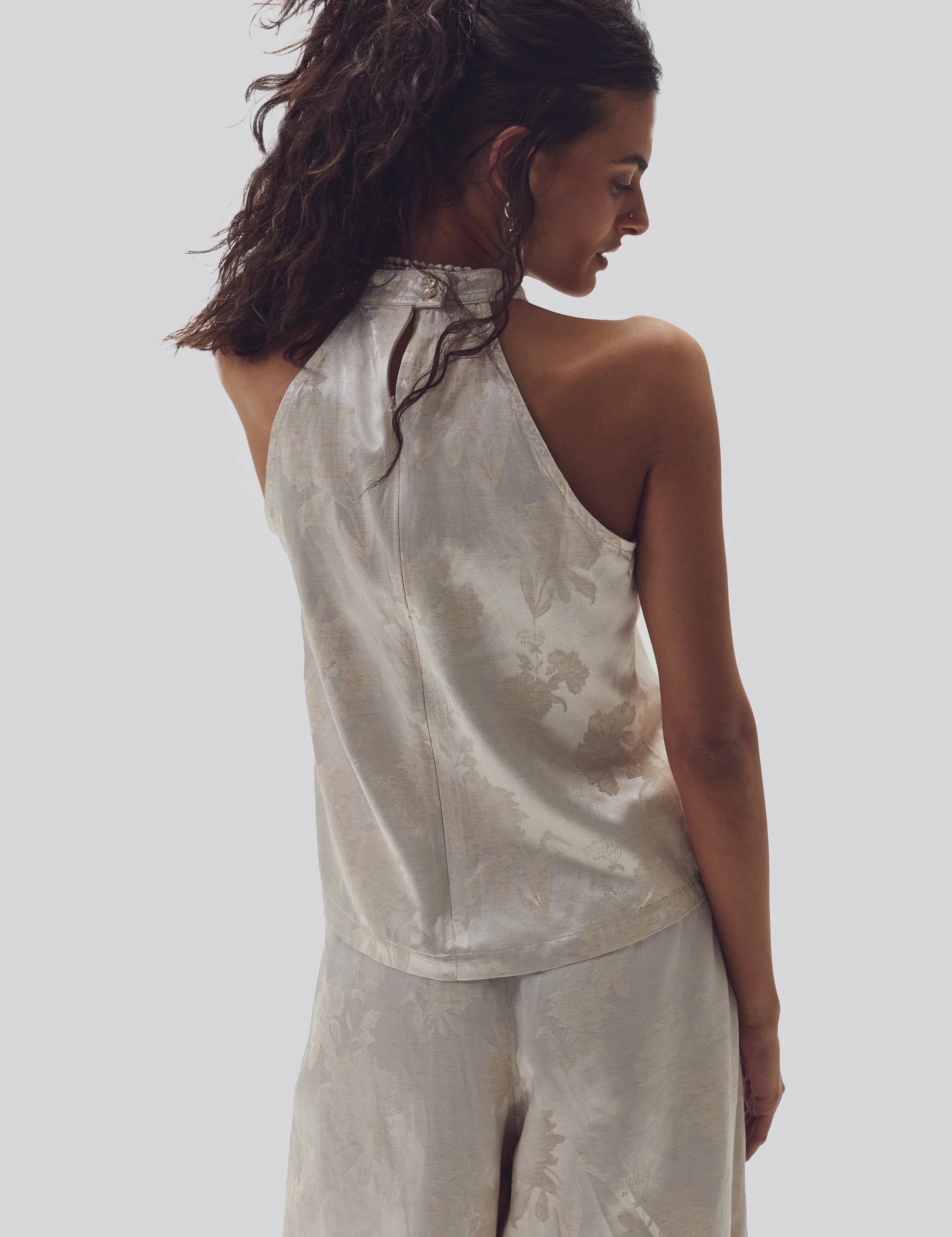 Olivia Ivory Brocade Top