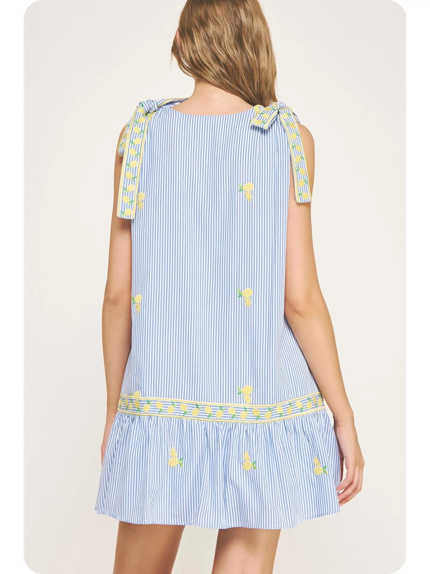 Lemon Marina Stripe Dress
