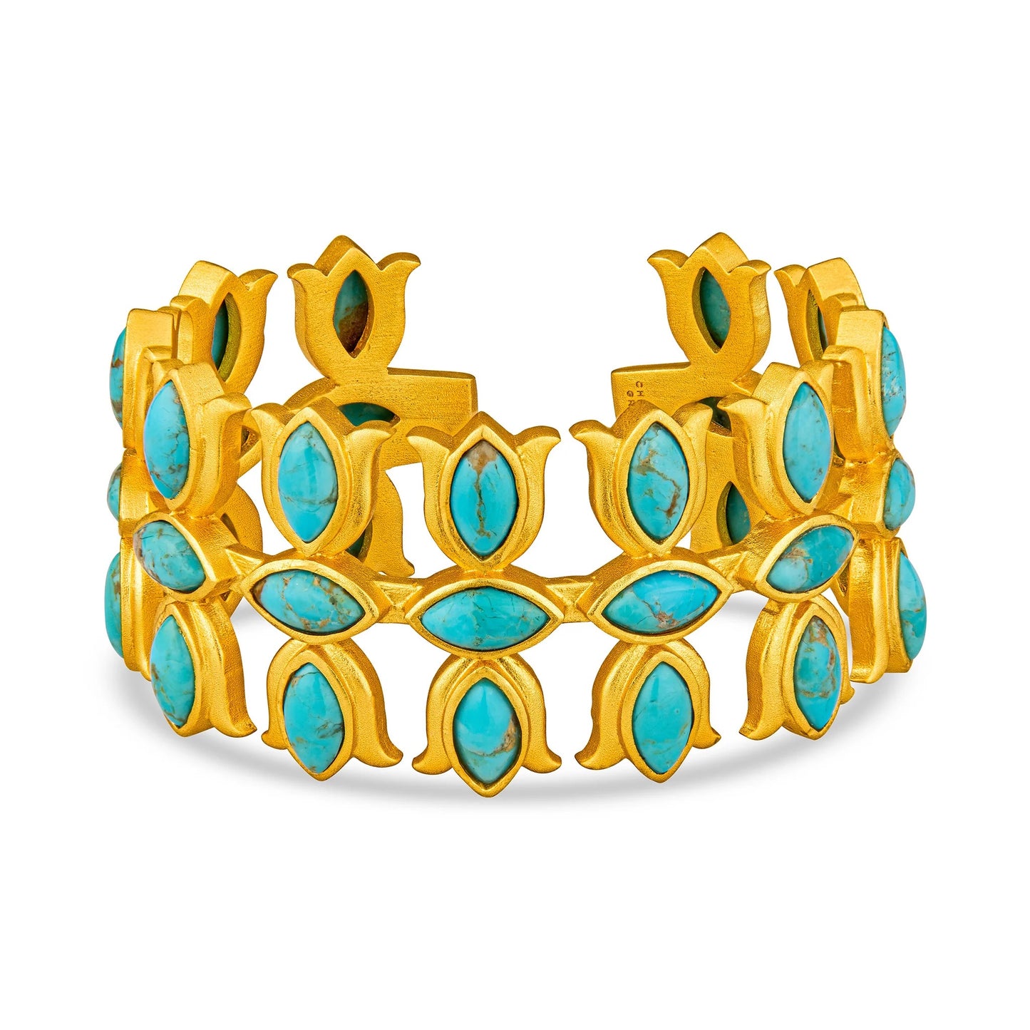 Flower Crown Turquoise Cuff