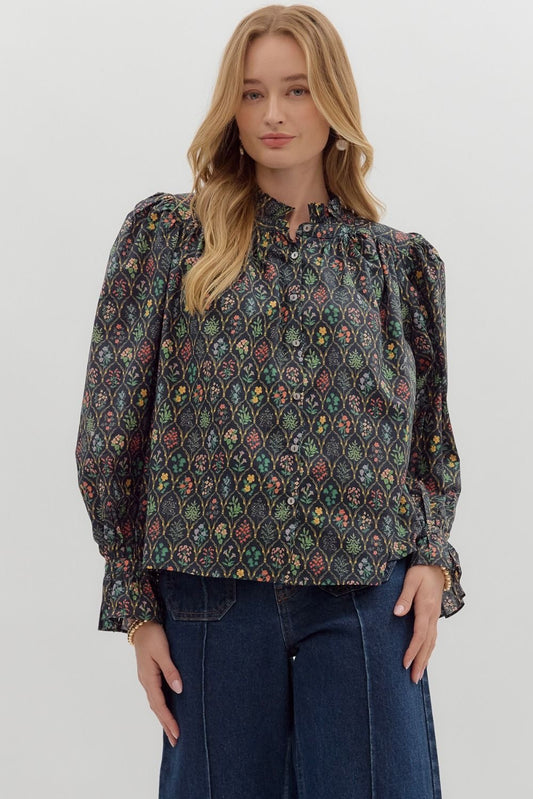 Katrina Floral Top