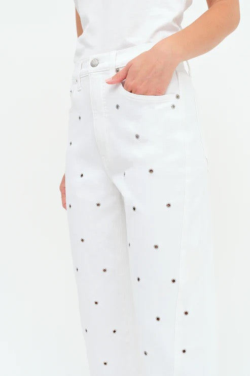 Lamb Studded Barrel Jean