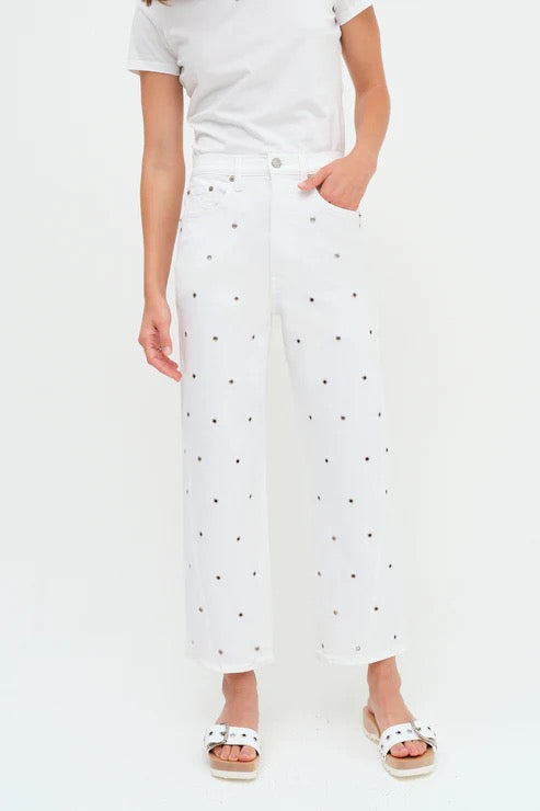 Lamb Studded Barrel Jean