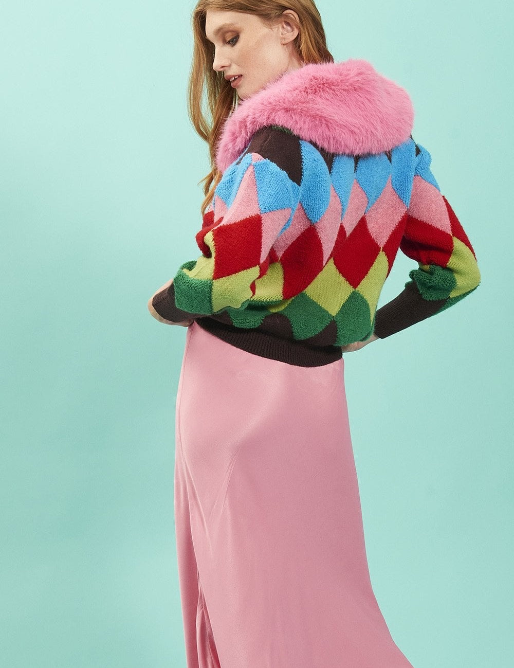 Diamond Fur Cardigan