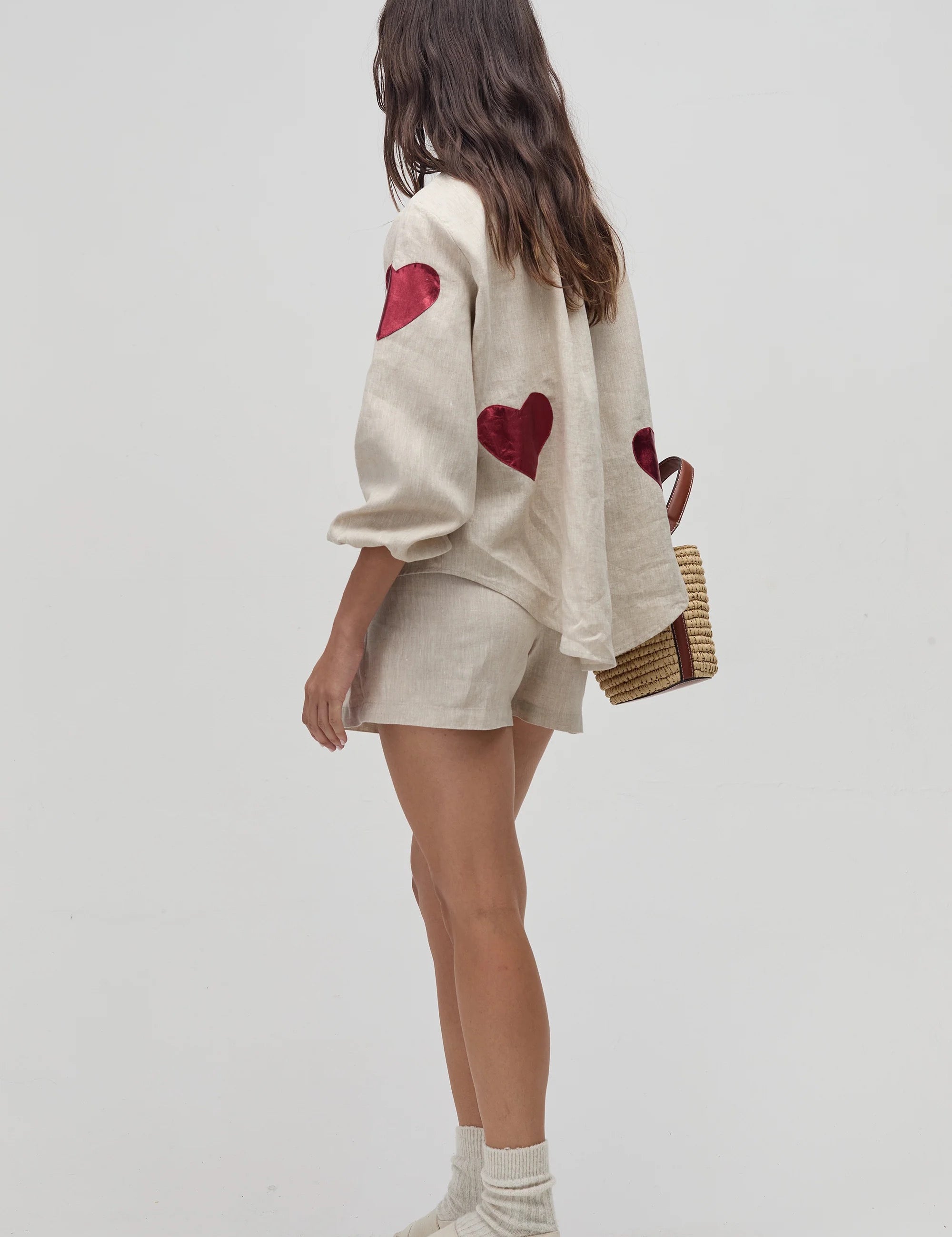 Cherry Cupid Linen Shirt