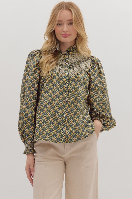 Preslie Floral Top