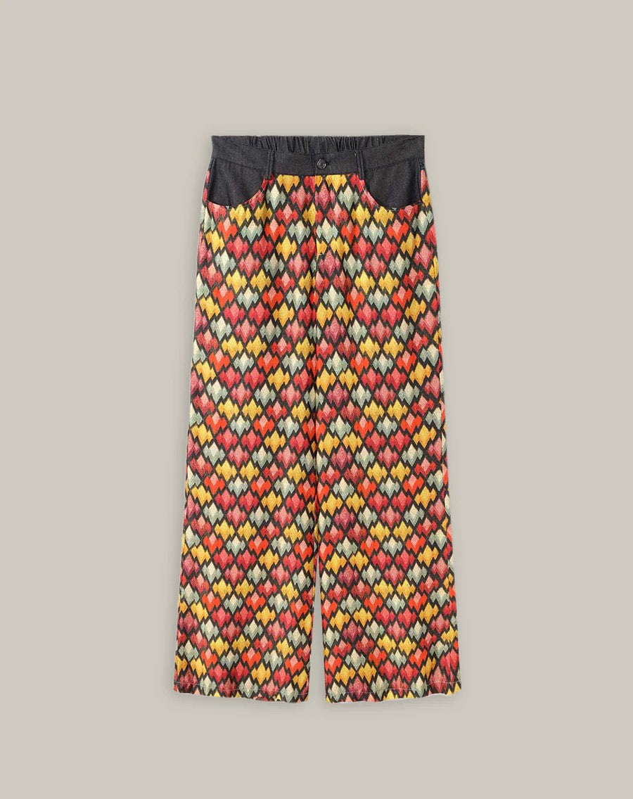 Sandra Combined Denim Pants