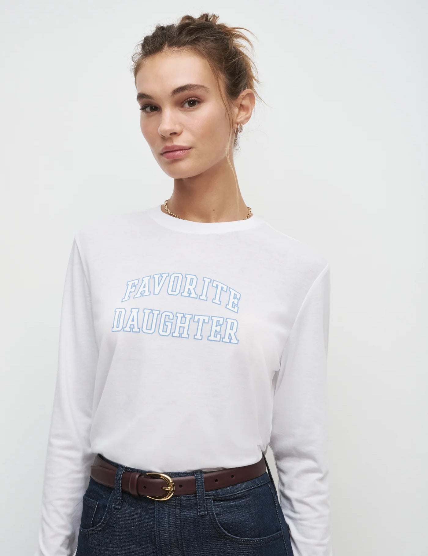 Collegiate Crop Long Sleeve Tee