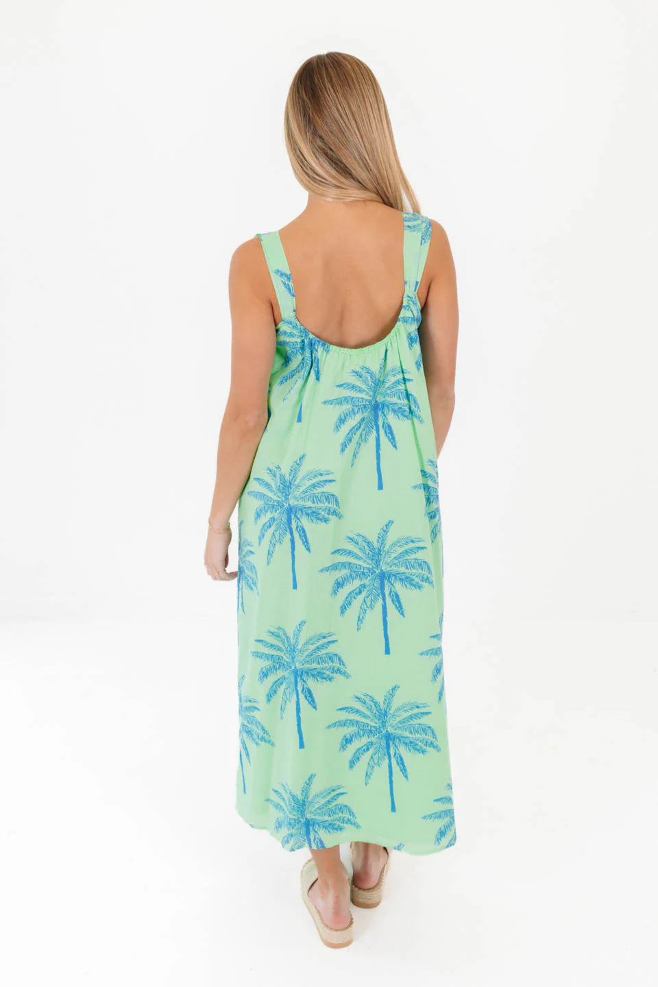 Isla Flower Strap Midi Dress