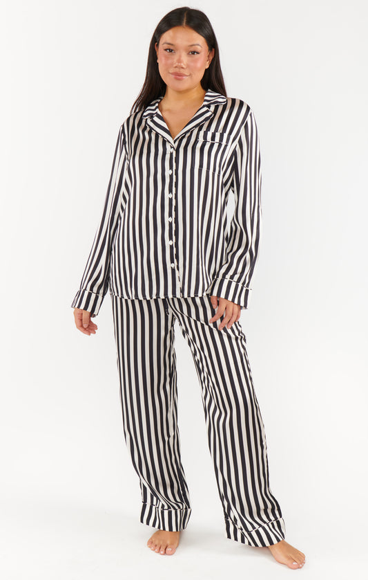 Midnight Stripe PJ Set
