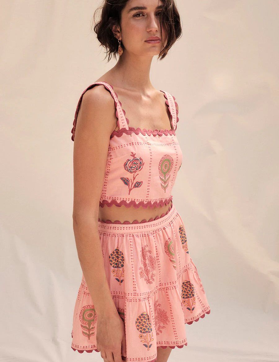 Silas Tile Block Skirt Set