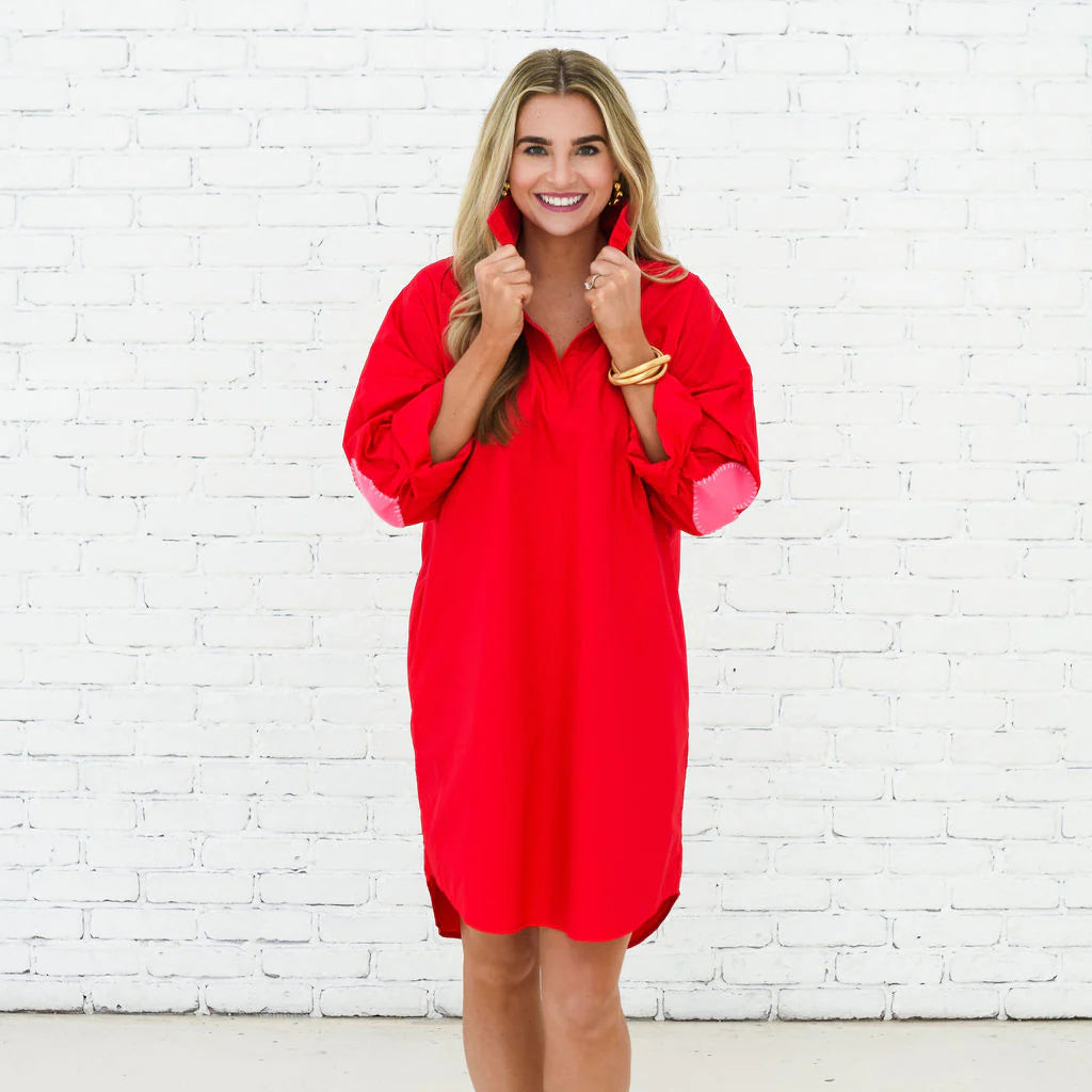 Preppy Dress with Heart Elbow