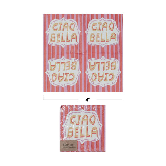 Ciao Bella Cocktail Napkin