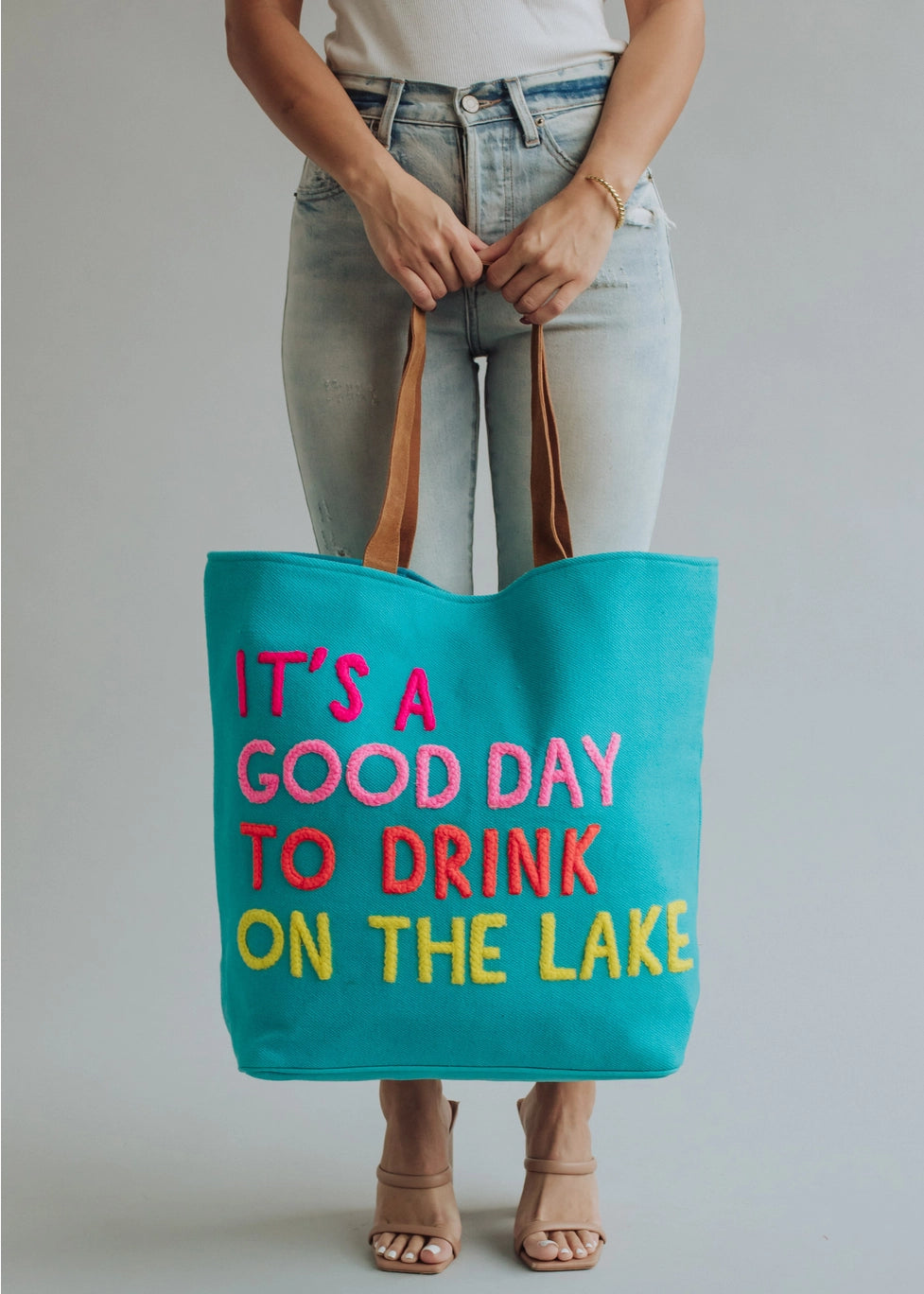 Drink on Lake Tote