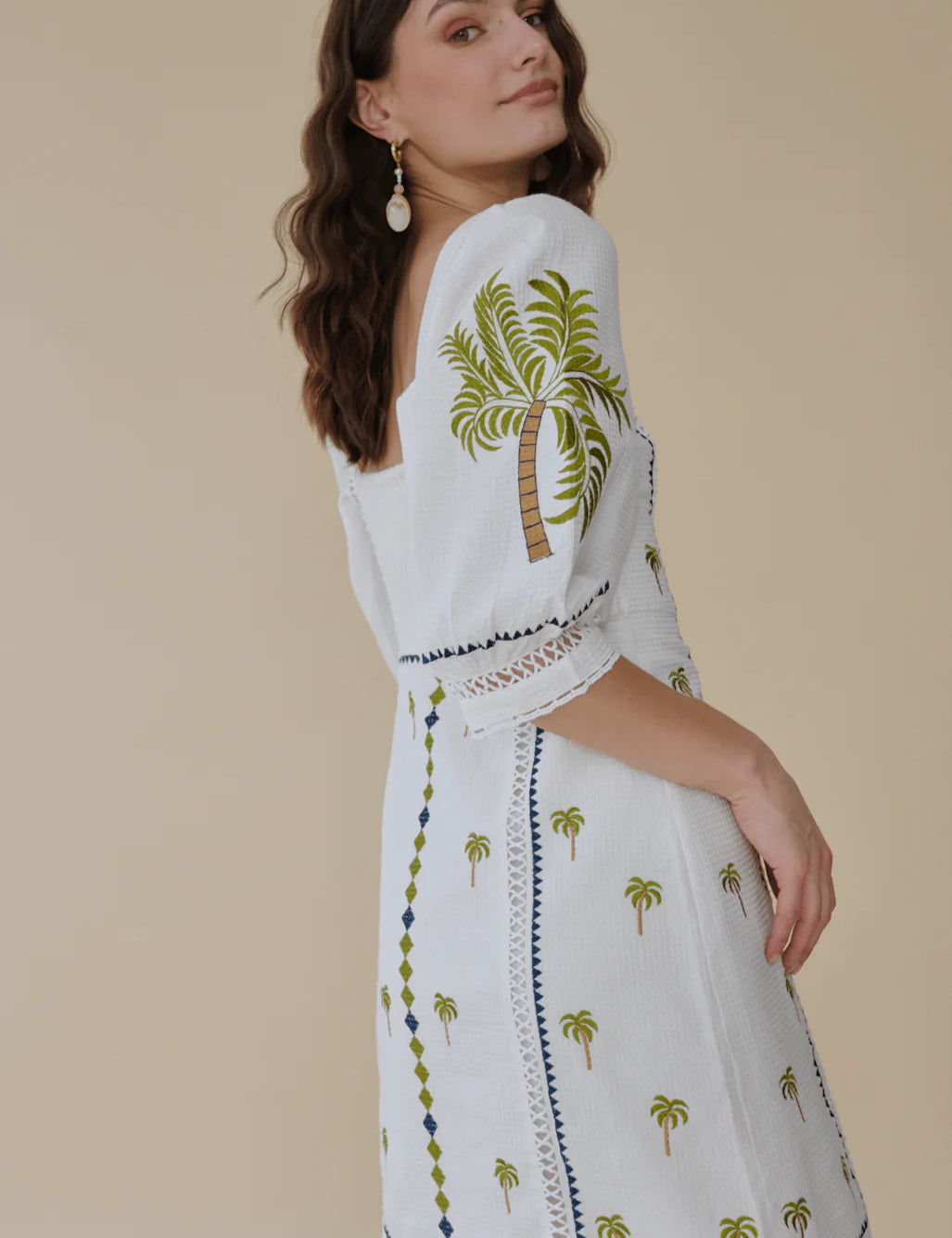 Halle Palm Mini Dress