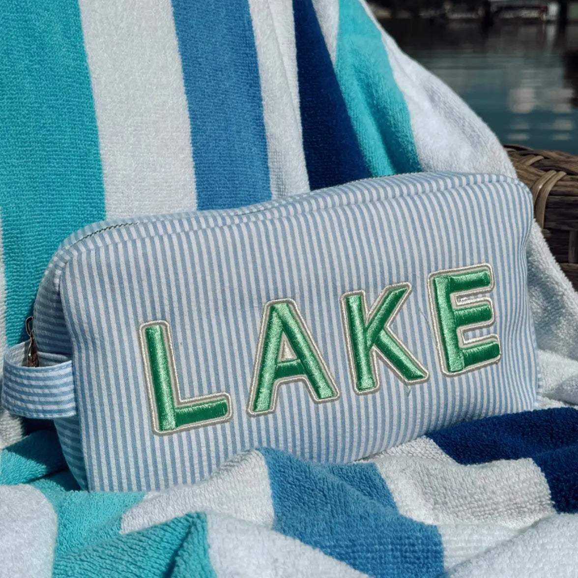 LAKE Striped Pouch