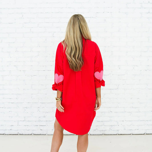 Preppy Dress with Heart Elbow
