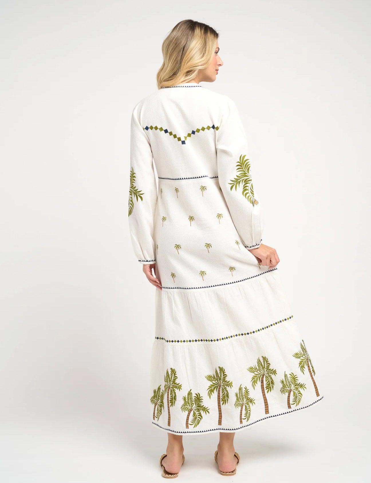 Ria Palm Maxi Dress
