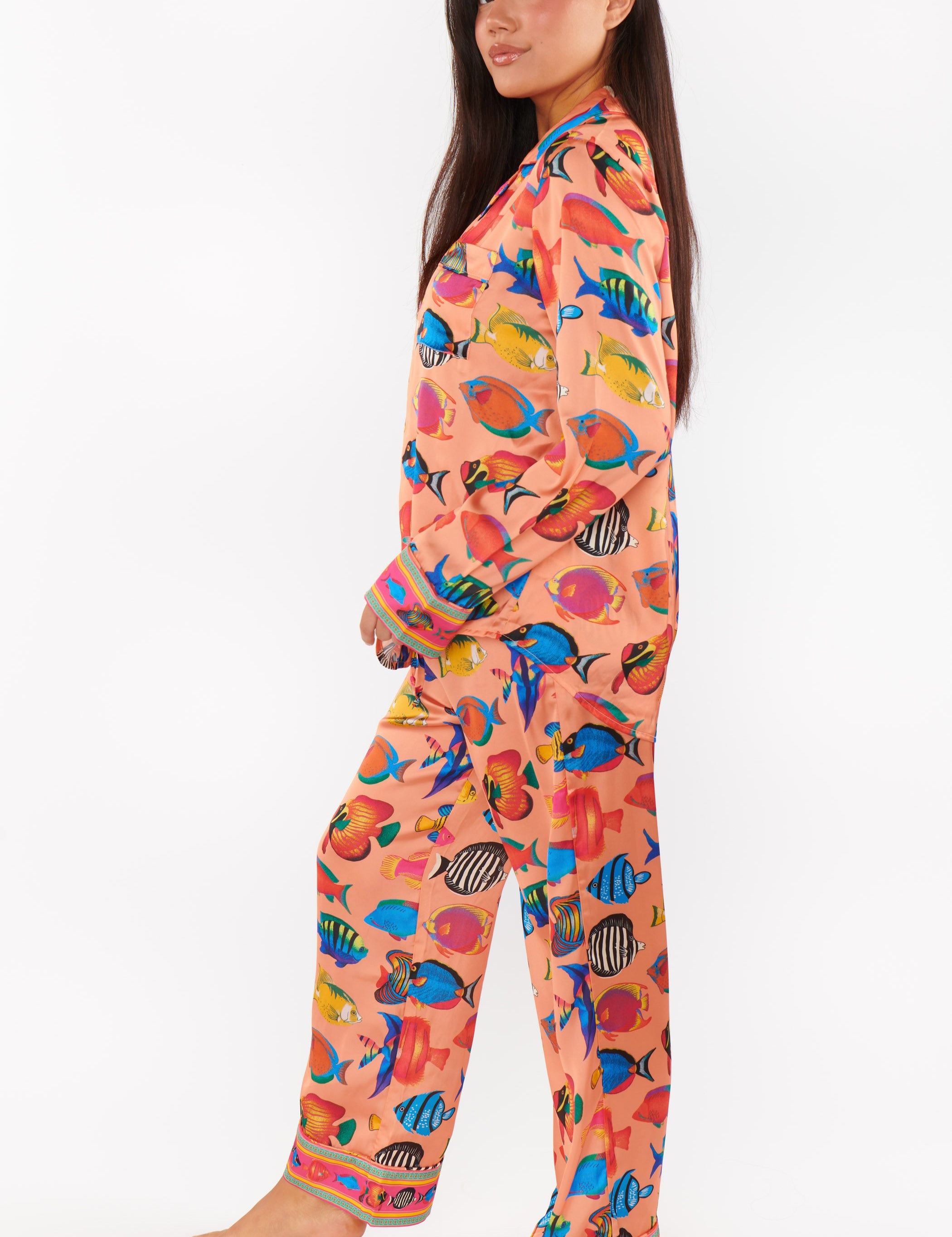 Coral Reef Silk PJ Set